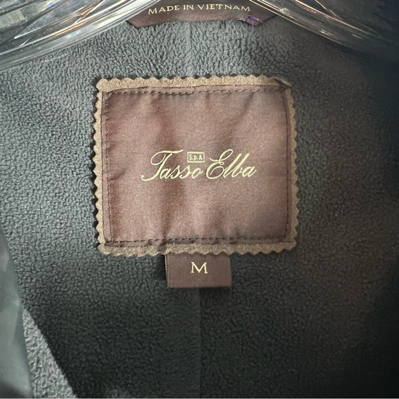 TASSO ELBA Quilted Lightweight Button Down Jacket in Olive Green Size Medium - Picture 6 of 8